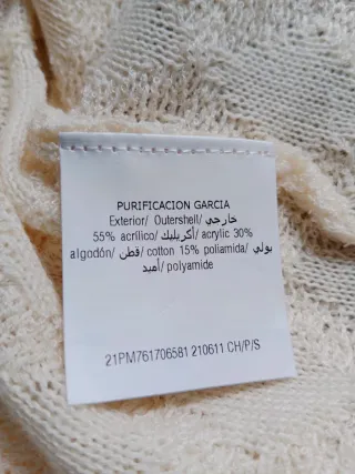 Chaqueta punto Purificación García Talla S.