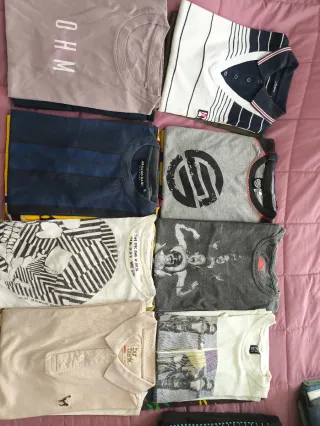 LOTE ROPA HOMBRE DE MARCA. IDEAL REVENTA/MERCADILL