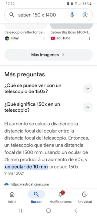 Telescopio Seben 150x1400