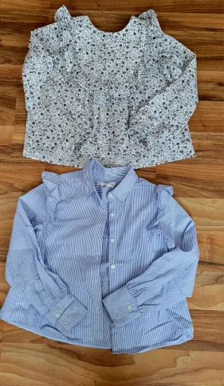 Lote 2 Camisas Mango Niña Talla 8