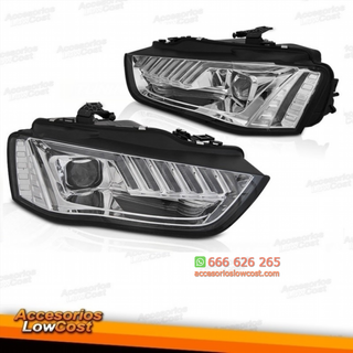 FAROS DELANTEROS CON LUZ DIURNA LED PARA AUDI A4