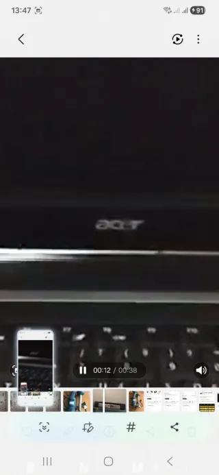 Ordenador portátil Acer negro