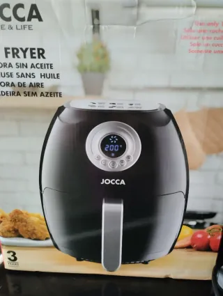 Freidora de aire JOCCA negra 3.5 litros