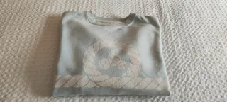 Sudadera amarras azul cielo mujer XXS