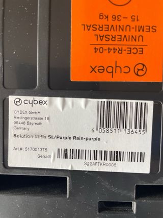 Silla coche Cybex Isofix como nueva