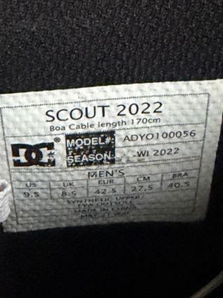 Botas Snowboard DC Shoes Hombre BOA