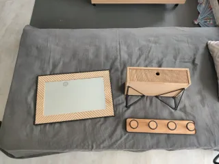 Conjunto entrada ( mueble+espejo+ perchero)