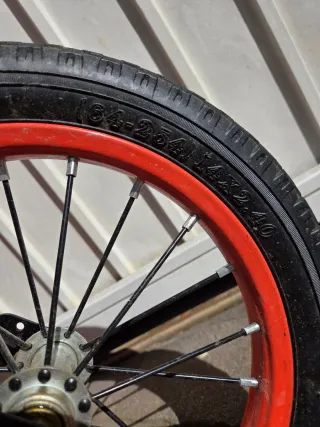 Bicicleta infantil 14 pulgadas naranja