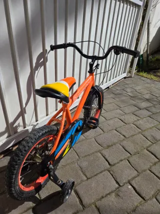 Bicicleta infantil 14 pulgadas naranja