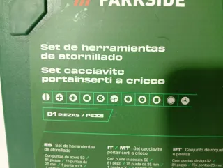 Set Carraca Parkside con 80 Accesorios