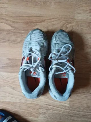 Zapatillas Nike Gris y Naranja