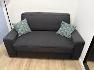 Sofá Cama Ikea Gris Tela