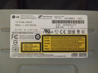 Grabadora CD IDE LG modelo GCE-8525B