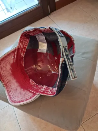 Cappellino Diesel Denim Blu Distressed