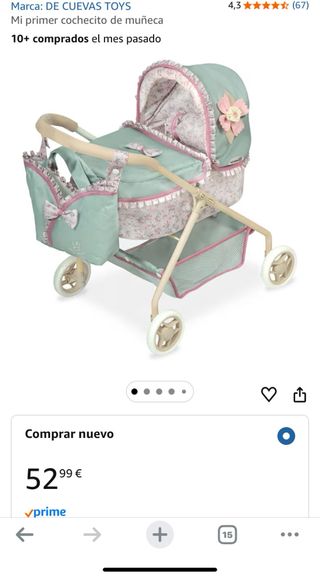 Carro de muñecas estilo Provenza