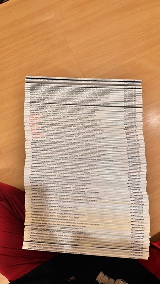 Revistas AV proyectos desde el 001 hasta el 072.