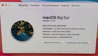 iMac 21.5” 2014