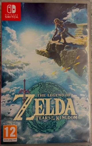 Nintendo Switch OLED Zelda TOTK + Funda + Amiibo