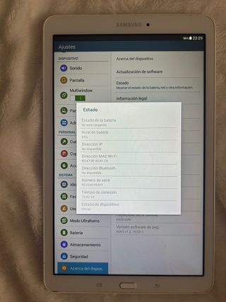 Samsung Tab A Blanca