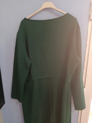 Vestido verde estampado talla 48