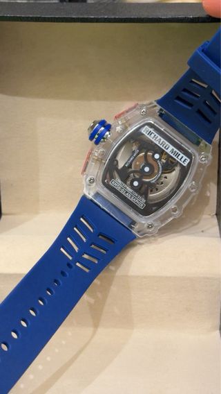 R¡hcard M¡IIe Reloj Azul Transparente