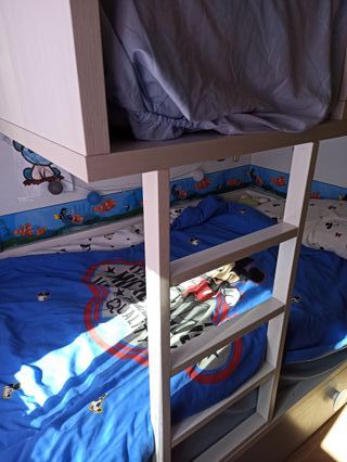 Cama tren literas infantil