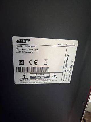 Televisor Samsung Plasma Negro