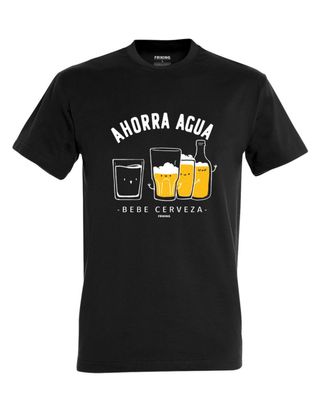 Camiseta Friking Ahorra Agua Bebe Cerveza