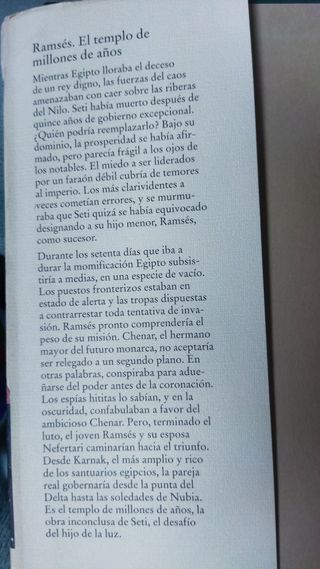 Libro: Ramsés, El templo de millones de años de Ch