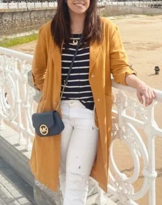 Bolso Michael Kors Azul Marino y Dorado