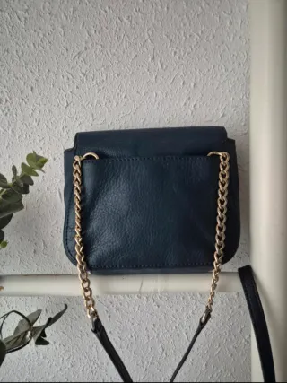 Bolso Michael Kors Azul Marino y Dorado