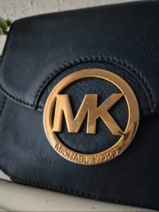 Bolso Michael Kors Azul Marino y Dorado