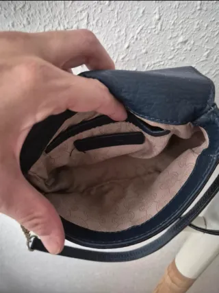 Bolso Michael Kors Azul Marino y Dorado