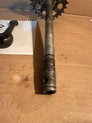 Eje y plato pedales Puch Cóndor