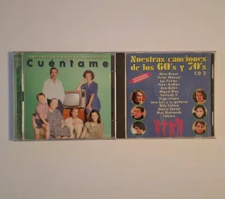 2 CDs dobles Cuéntame + Nuestras Canciones 60s 70s
