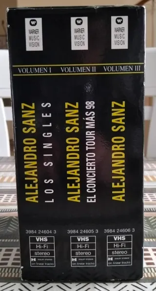 Pack 3 VHS Alejandro Sanz