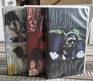 Pack 3 VHS Alejandro Sanz