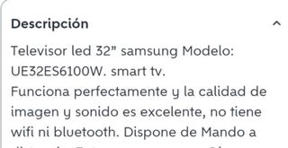Televisor Samsung 32 Negro