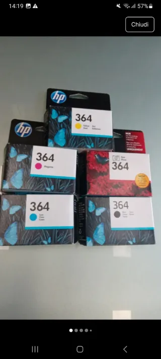 Cartucce HP 364 sigillate nuove