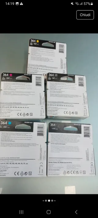 Cartucce HP 364 sigillate nuove