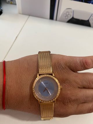 Reloj Guess Dorado y Azul w0836l1