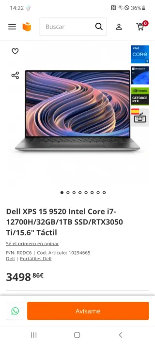 Dell XPS 15 9520