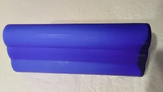 Jarrón azul de cristal decorativo