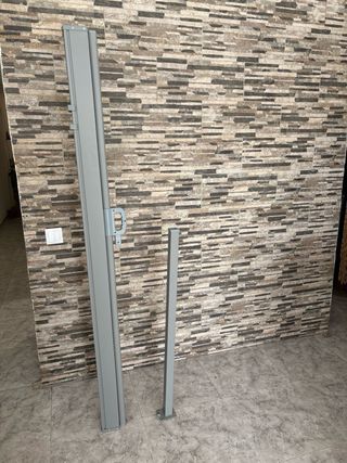 Toldo separador de ambientes marrón