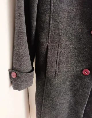 Abrigo Retro Vintage Marc Jacobs Gris Talla XL