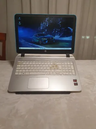 Portátil HP Plata y Azul