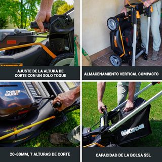 WORX Cortacésped Nitro 40V (2x20V) | PowerShare |