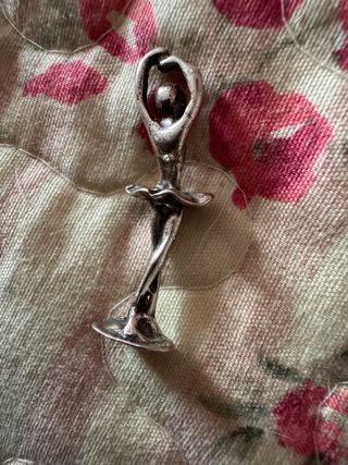 Miniatura ballerina argento 800