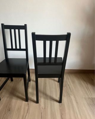 Juego de 2 Sillas IKEA Negras