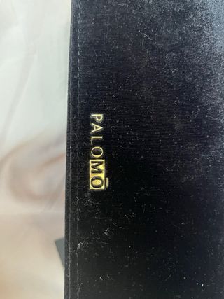 Bolso Palomo ante negro con cadena dorada